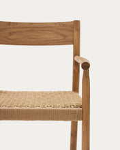 Load image into Gallery viewer, Yalia chair in solid oak with natural finish and rope seat FSC 100% - image 13