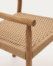 Load image into Gallery viewer, Yalia chair in solid oak with natural finish and rope seat FSC 100% - image 14