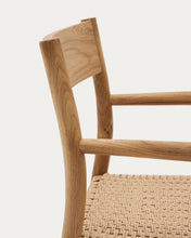 Load image into Gallery viewer, Yalia chair in solid oak with natural finish and rope seat FSC 100% - image 15