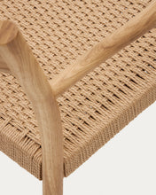 Load image into Gallery viewer, Yalia chair in solid oak with natural finish and rope seat FSC 100% - image 16