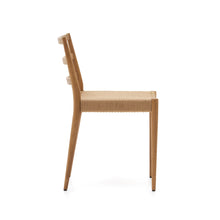 Load image into Gallery viewer, Analy chair in solid oak FSC 100% with natural finish and rope seat - image 3