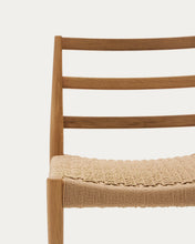 Load image into Gallery viewer, Analy chair in solid oak FSC 100% with natural finish and rope seat - image 13