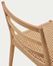 Load image into Gallery viewer, Analy chair in solid oak FSC 100% with natural finish and rope seat - image 15