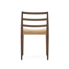 Load image into Gallery viewer, Analy chair in solid oak with walnut finish and rope seat FSC 100% - image 10