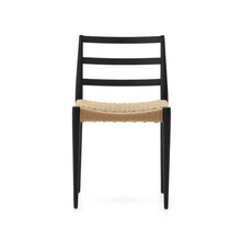Load image into Gallery viewer, Analy chair in solid oak with black finish and rope seat FSC 100% - image 7