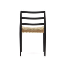 Load image into Gallery viewer, Analy chair in solid oak with black finish and rope seat FSC 100% - image 9