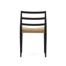 Load image into Gallery viewer, Analy chair in solid oak with black finish and rope seat FSC 100% - image 10