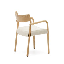 Load image into Gallery viewer, Falconera chair with a removable cover in solid oak wood with natural finish FSC Mix Credit - image 5