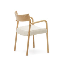 Load image into Gallery viewer, Falconera chair with a removable cover in solid oak wood with natural finish FSC Mix Credit - image 6
