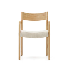 Load image into Gallery viewer, Falconera chair with a removable cover in solid oak wood with natural finish FSC Mix Credit - image 7