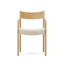 Load image into Gallery viewer, Falconera chair with a removable cover in solid oak wood with natural finish FSC Mix Credit - image 8