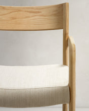 Load image into Gallery viewer, Falconera chair with a removable cover in solid oak wood with natural finish FSC Mix Credit - image 12