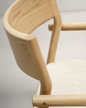 Load image into Gallery viewer, Falconera chair with a removable cover in solid oak wood with natural finish FSC Mix Credit - image 13