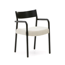 Load image into Gallery viewer, Falconera chair with a removable cover in solid oak wood with black finish FSC Mix Credit - image 2