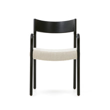 Load image into Gallery viewer, Falconera chair with a removable cover in solid oak wood with black finish FSC Mix Credit - image 7