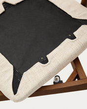 Load image into Gallery viewer, Alocs chair removable cover in beige chenille solid oak wood walnut finish FSC Mix Credit - image 15