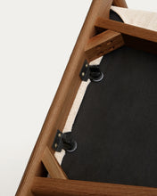 Load image into Gallery viewer, Alocs chair removable cover in beige chenille solid oak wood walnut finish FSC Mix Credit - image 16