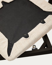 Load image into Gallery viewer, Alocs chair removable cover in beige chenille solid oak wood black finish FSC Mix Credit - image 15