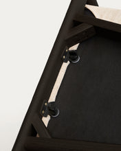 Load image into Gallery viewer, Alocs chair removable cover in beige chenille solid oak wood black finish FSC Mix Credit - image 16