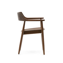 Load image into Gallery viewer, Fondes chair in solid oak wood with walnut finish FSC Mix Credit - image 3