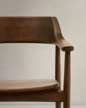 Load image into Gallery viewer, Fondes chair in solid oak wood with walnut finish FSC Mix Credit - image 12