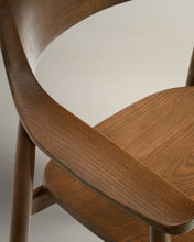 Load image into Gallery viewer, Fondes chair in solid oak wood with walnut finish FSC Mix Credit - image 13