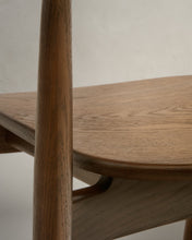 Load image into Gallery viewer, Fondes chair in solid oak wood with walnut finish FSC Mix Credit - image 14