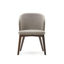 Load image into Gallery viewer, Darice chair in brown chenille and solid beech wood in a walnut finish FSC 100% - image 8