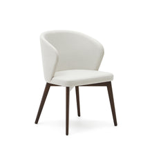 Load image into Gallery viewer, Darice chair in beige chenille and solid beech wood in a walnut finish FSC 100% - image 2