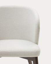 Load image into Gallery viewer, Darice chair in beige chenille and solid beech wood in a walnut finish FSC 100% - image 10