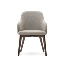 Load image into Gallery viewer, Nelida chair in brown chenille and solid beech wood in a walnut finish FSC 100% - image 7