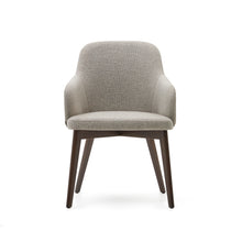 Load image into Gallery viewer, Nelida chair in brown chenille and solid beech wood in a walnut finish FSC 100% - image 8