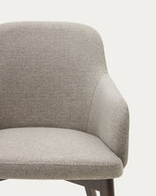 Load image into Gallery viewer, Nelida chair in brown chenille and solid beech wood in a walnut finish FSC 100% - image 9