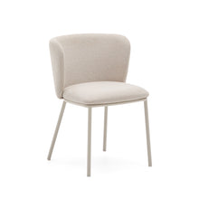 Load image into Gallery viewer, Ciselia chair in beige chenille and beige steel, FSC Mix Credit