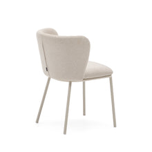 Load image into Gallery viewer, Ciselia chair in beige chenille and beige steel, FSC Mix Credit - image 3