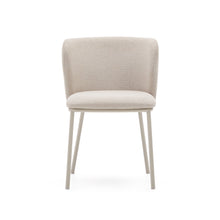 Load image into Gallery viewer, Ciselia chair in beige chenille and beige steel, FSC Mix Credit - image 4