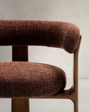 Load image into Gallery viewer, Granite Dining Chair Brown Chenille &amp; Walnut