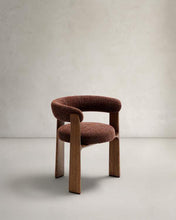 Load image into Gallery viewer, Granite Dining Chair Brown Chenille &amp; Walnut