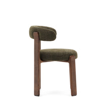 Load image into Gallery viewer, Granite chair in green chenille and with solid ash wood in a walnut finish FSC 100% - image 2