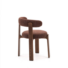 Load image into Gallery viewer, Granite chair in brown chenille and with solid ash wood in a walnut finish FSC 100% - image 3