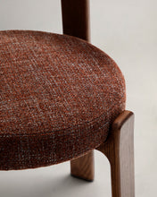 Load image into Gallery viewer, Granite chair in brown chenille and with solid ash wood in a walnut finish FSC 100% - image 8