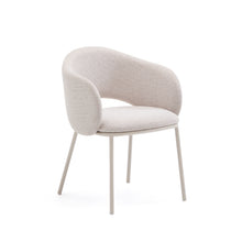 Load image into Gallery viewer, Maina chair in beige and steel legs in a beige finish, FSC Mix Credit
