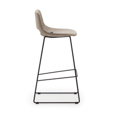 Load image into Gallery viewer, Zahara bar stool in brown with steel legs in black finish, height 76 cm FSC 100% - image 4