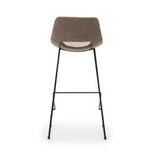 Load image into Gallery viewer, Zahara bar stool in brown with steel legs in black finish, height 76 cm FSC 100% - image 10