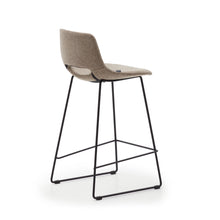 Load image into Gallery viewer, Zahara bar stool in brown with steel legs in black finish, height 65 cm FSC 100% - image 5