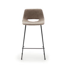 Load image into Gallery viewer, Zahara bar stool in brown with steel legs in black finish, height 65 cm FSC 100% - image 7