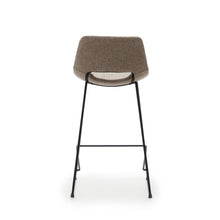 Load image into Gallery viewer, Zahara bar stool in brown with steel legs in black finish, height 65 cm FSC 100% - image 10