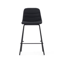 Load image into Gallery viewer, Zunilda stool in black chenille and steel finished with matt black height 65 cm FSC 100% - image 7