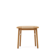 Load image into Gallery viewer, Enit stool made of beige paper cord and solid oak wood with natural finish, 43cm FSC Mix Credit - image 8