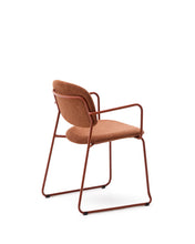 Load image into Gallery viewer, Meli chair in terracotta chenille with terracotta metal frame FSC Mix Credit - image 3